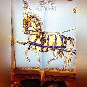HERMES Silk Grand Apparat Scarf 90